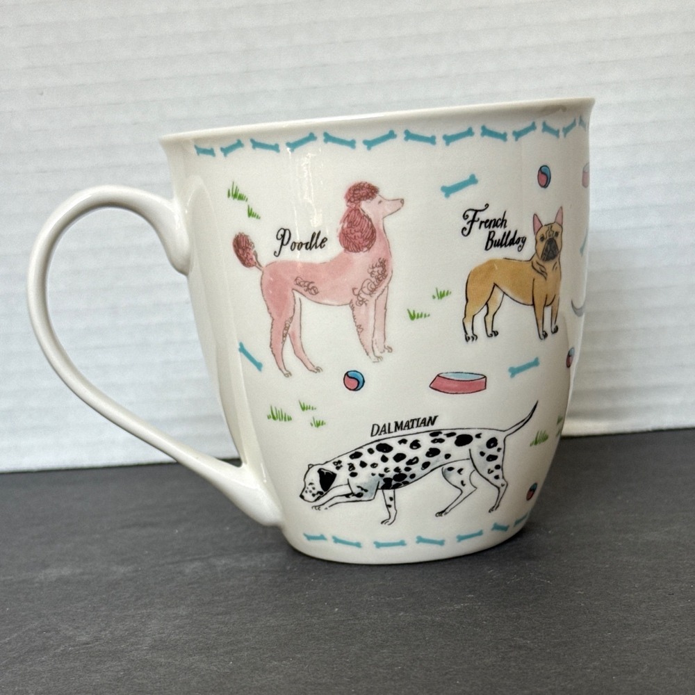 Milly Green Dog Breeds Fine Bone China Mug British Design Multi Color Dog Lover